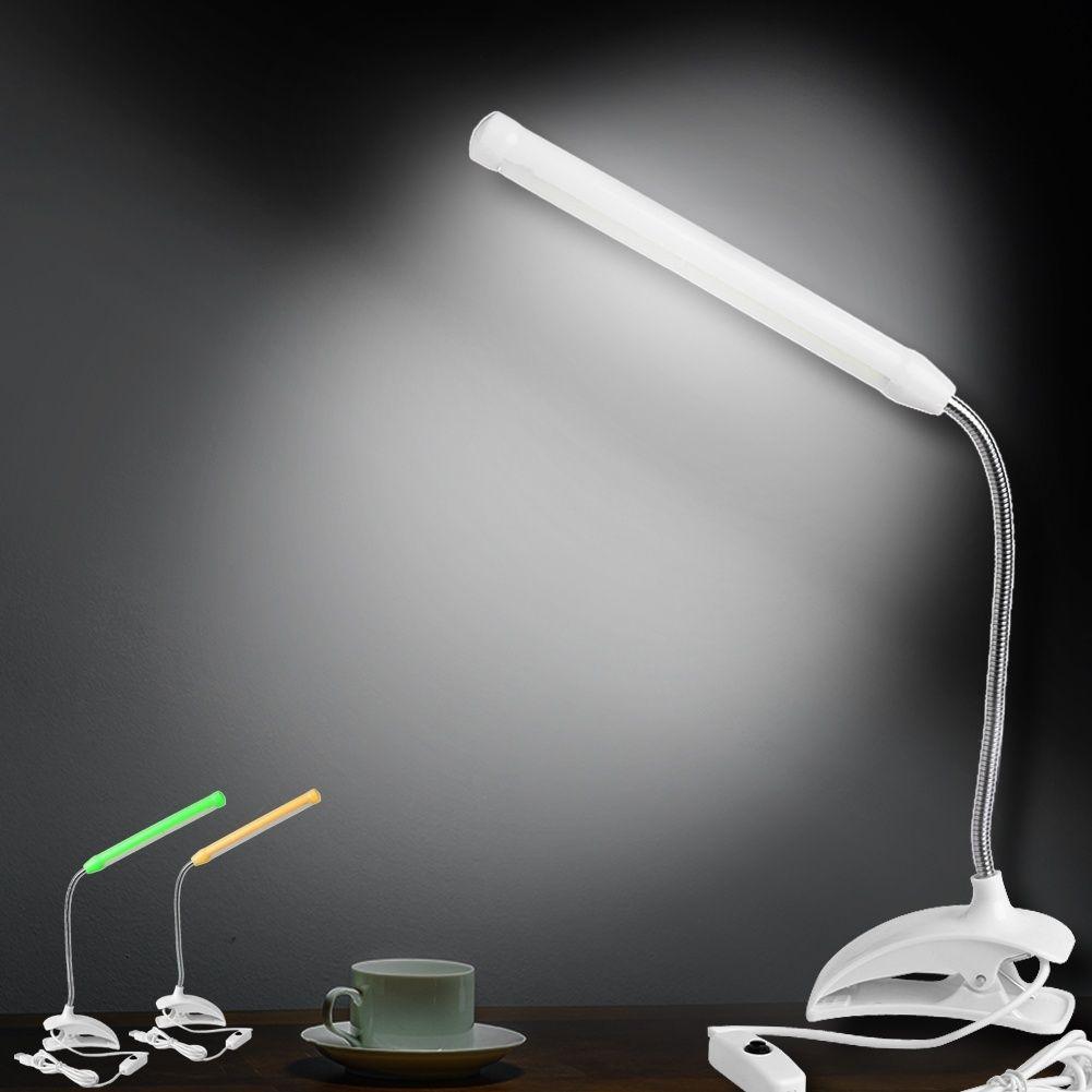 Hot Eye Protection Adjustable Flexible Led Reading Light Desk Reading Usb Table Lamp Clip-On Clamp