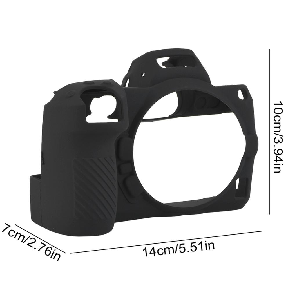 Black Silica Gel Soft Camera Case Cover Protector for Nikon Z7 Z6 Mirrorless Camera