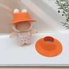 Colored Empty Straw Hat For Ropa Labubu Lovely Little Doll Accessories Cute Hat Decoration