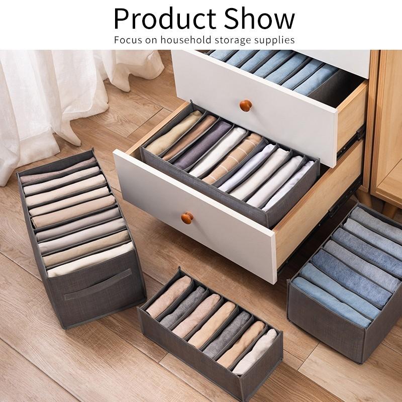 Органайзер для джинсового шкафа, ящики для хранения, органайзер для шкафа, перегородки для шкафа, органайзеры для ящиков, складная коробка для хранения нижнего белья