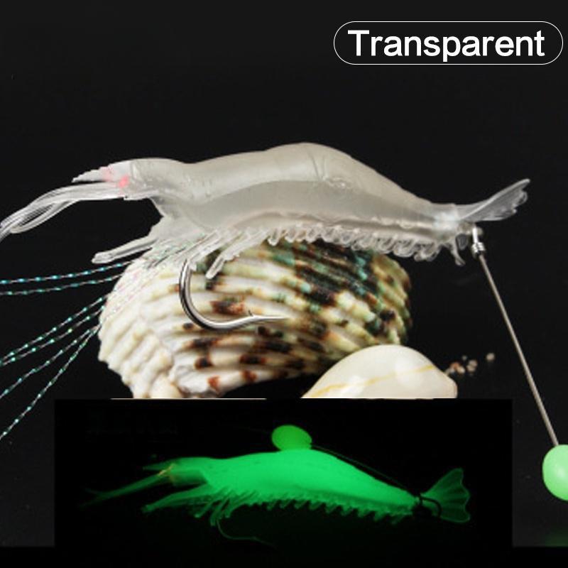 Приманка для креветок с крючками, светящиеся мягкие рыболовные приманки, приманка для креветок, силиконовая приманка, приманки, рыболовный инструмент FlySand