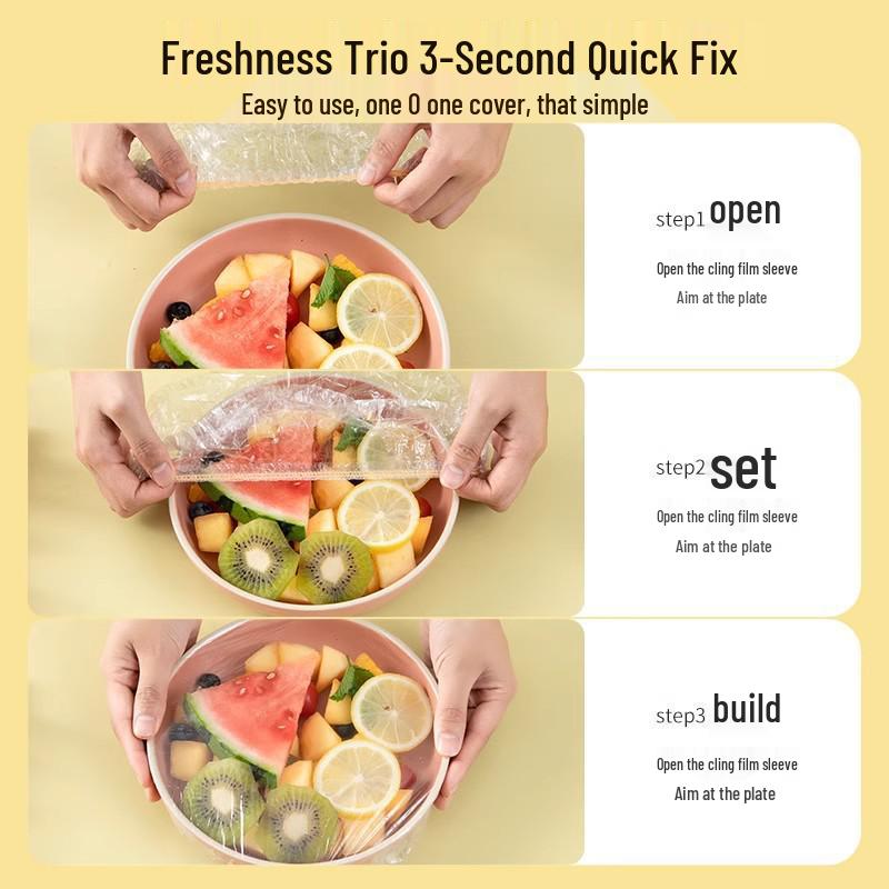 Бесплатная доставка: Пищевые эластичные пленки для обертывания мисок и тарелок – Безопасны для микроволновой печи и холодильника для остатков
