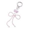 Stylish Bowknot Keychain Beaded Butterfly Knot Pendant for Women Handbags and Backpacks Colorful Key Chain Ornament