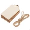 20 Pieces Natural Wood Rustic Gift Tags Hanging Label for Wedding Favors Crafts