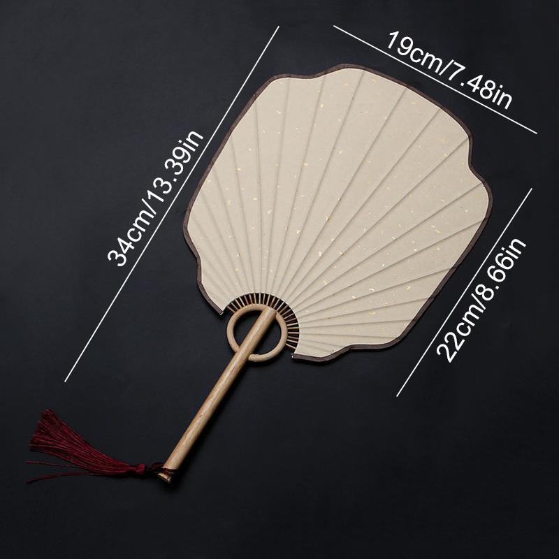 Элегантный и уникальный традиционный простой веер DIY искусство ручная роспись круглый квадратный высококачественная рисовая бумага