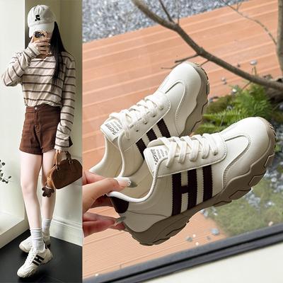 Дышащая сетка немецкие тренировочные туфли женские 2025 новая летняя тонкая спортивная женская обувь универсальная толстая подошва Forrest Gump кеды