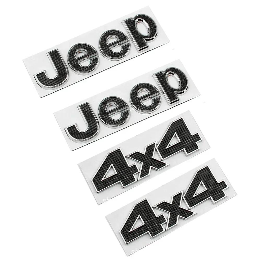 New Car Sticker Auto Front Rear Emblem Side Tail Sticker 4X4 Badge for JEEP Grand Cherokee Wrangler Renegade Compass Patriot