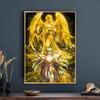 Saint Seiya Poster  Self-adhesive Art Waterproof Paper Sticker Coffee House Bar Dorm Room Wall Decor