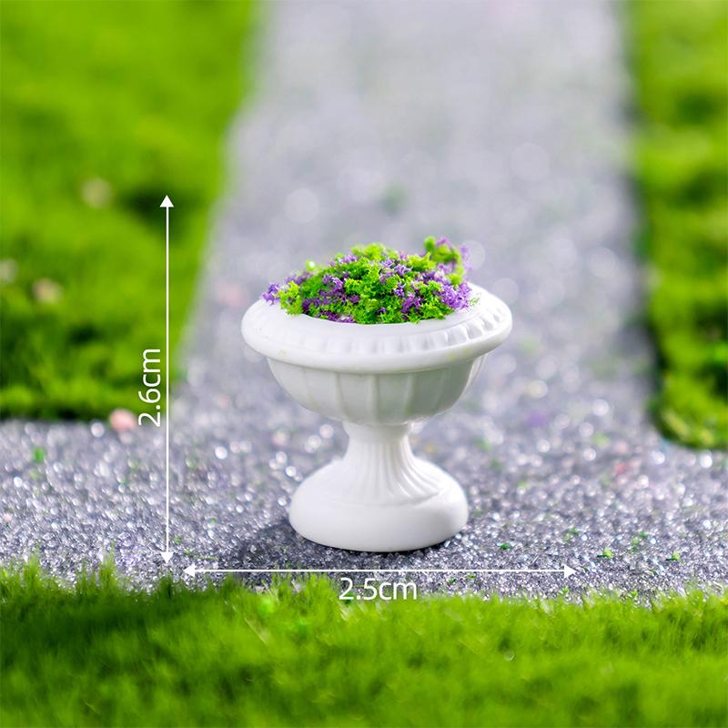 Моделирование Цветочные горшки Растения Микро Ландшафт Фигурка Миниатюрные Мини Украшения DIY Украшения для домашнего стола Изделия из смолы Подарки