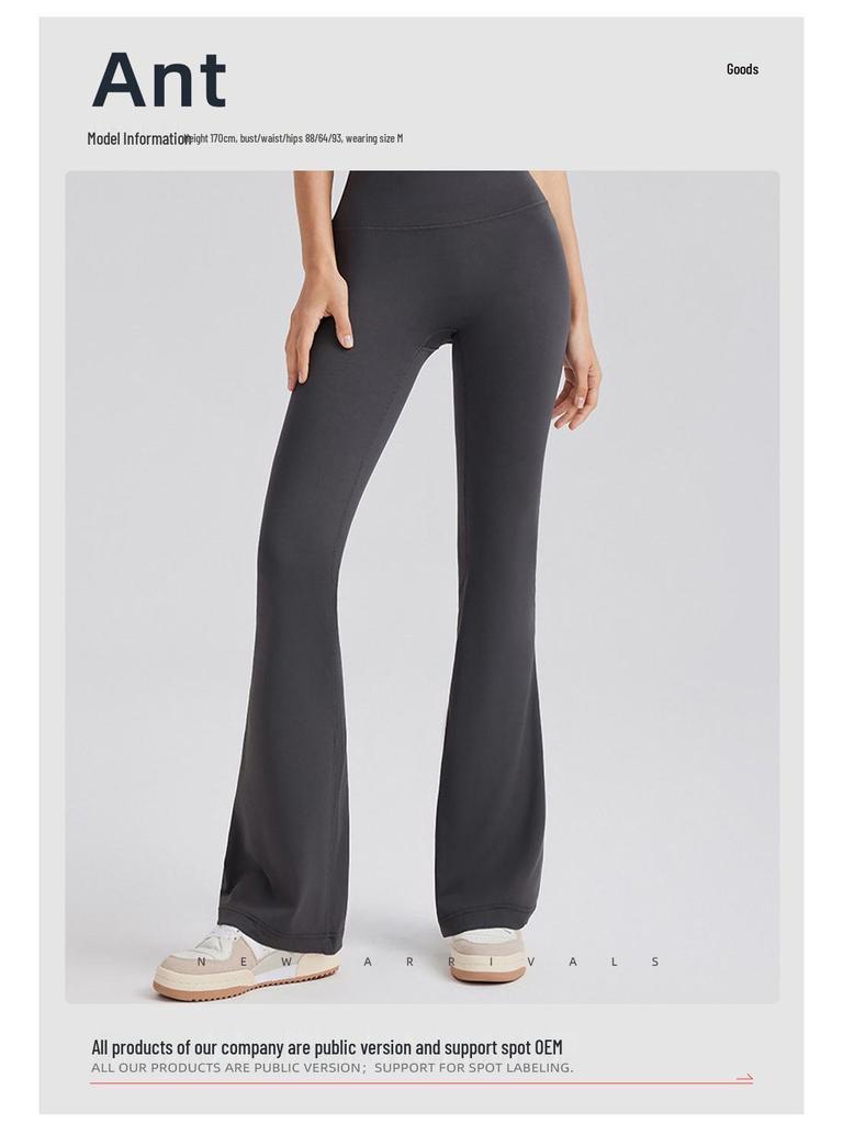 High-Waisted Tummy Control Flared Yoga Pants for Running & Pilates