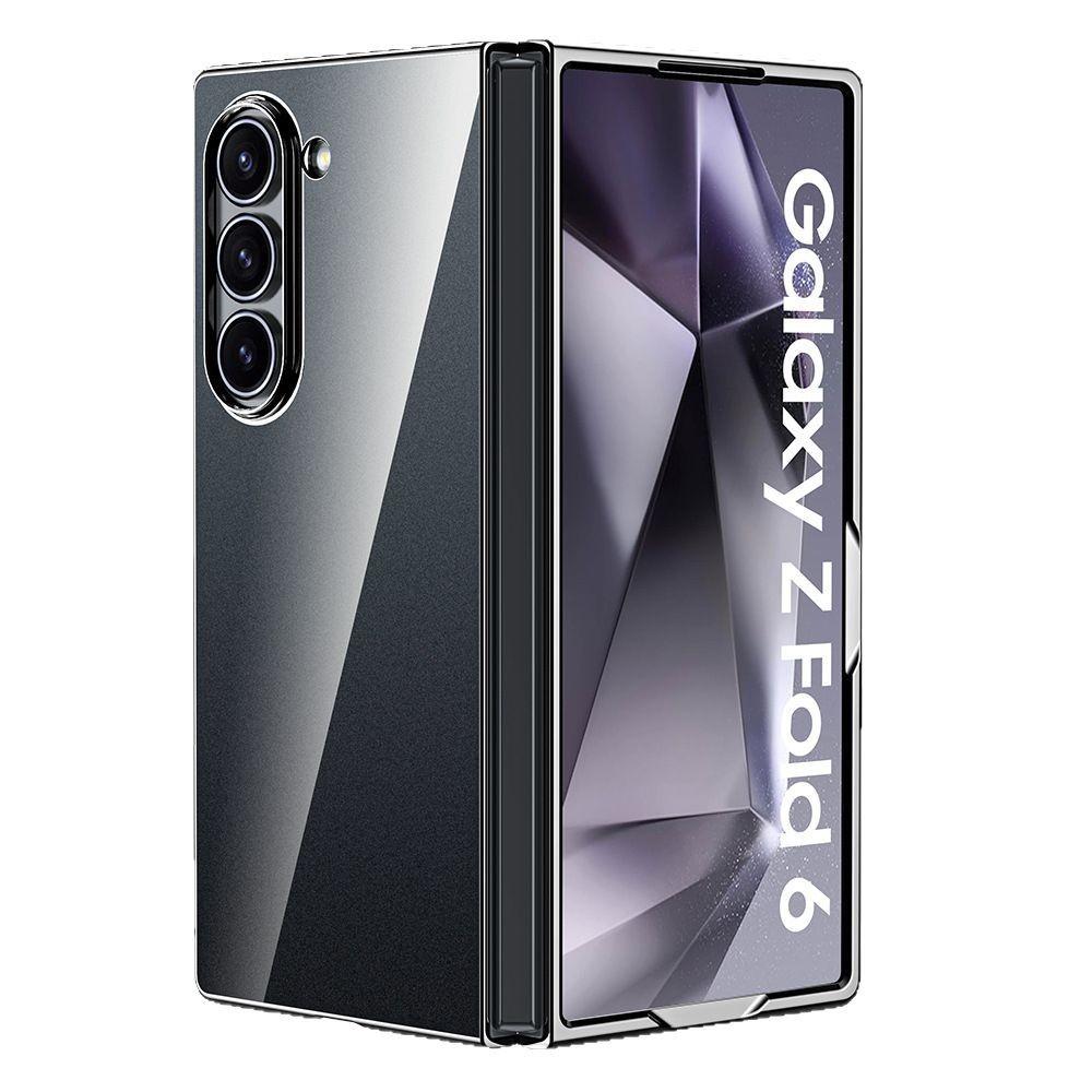 Suitable for Samsung ZFold6 electroplated phone case, foldable screen w25 electroplated transparent Galaxy business protective case