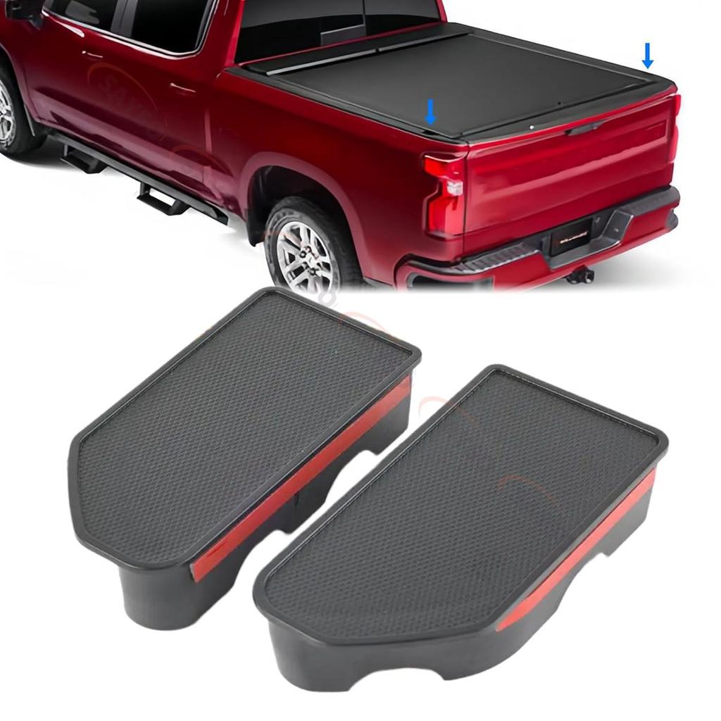 1 пара крышек карманов автомобиля Крышки отверстий для стоек бортов кузова пикапа для Chevy Silverado GMC Sierra 1500 2500HD 3500HD 2019-2025 Аксессуары