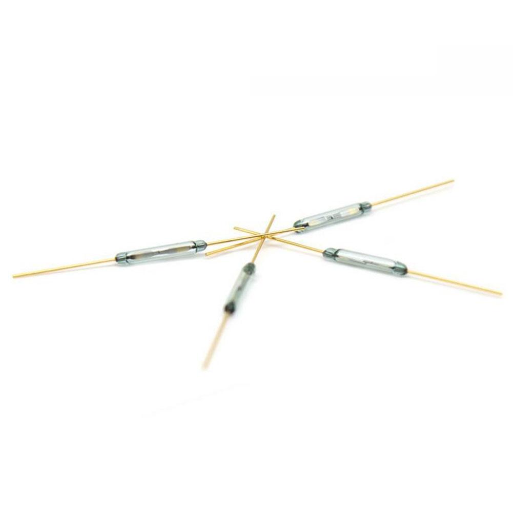 -60℃~+155℃ Reed Switch 100VDC/VAC 14*2mm Gold Foot-green Tube
