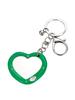 nff heart dia mirror key ring-green