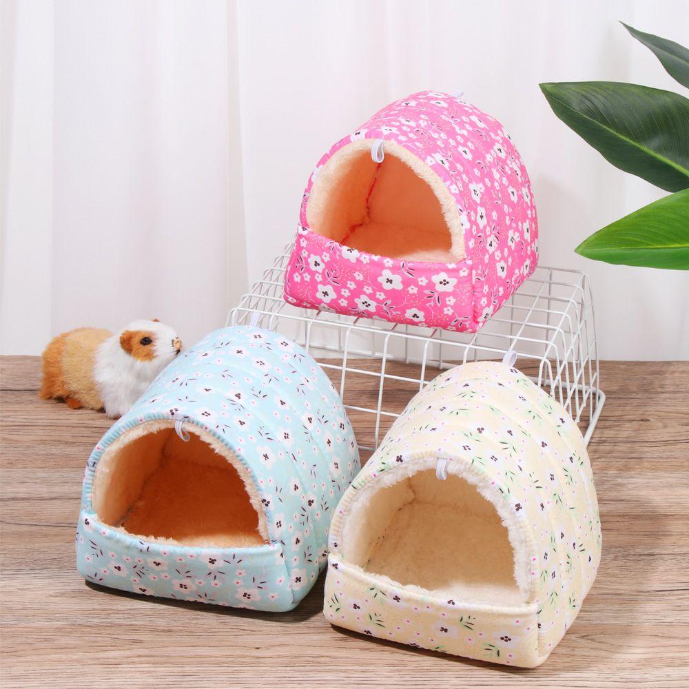 Зимний кролик, белка, удобный домик для хомяка, теплый коврик, спальная кровать для маленьких животных, гнездо морской свинки