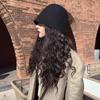 Vintage British Woolen Bucket Hat For Women Lady Ins Korean Solid Color Fisherman Cap All-match Outdoor Sunshade Basin Caps