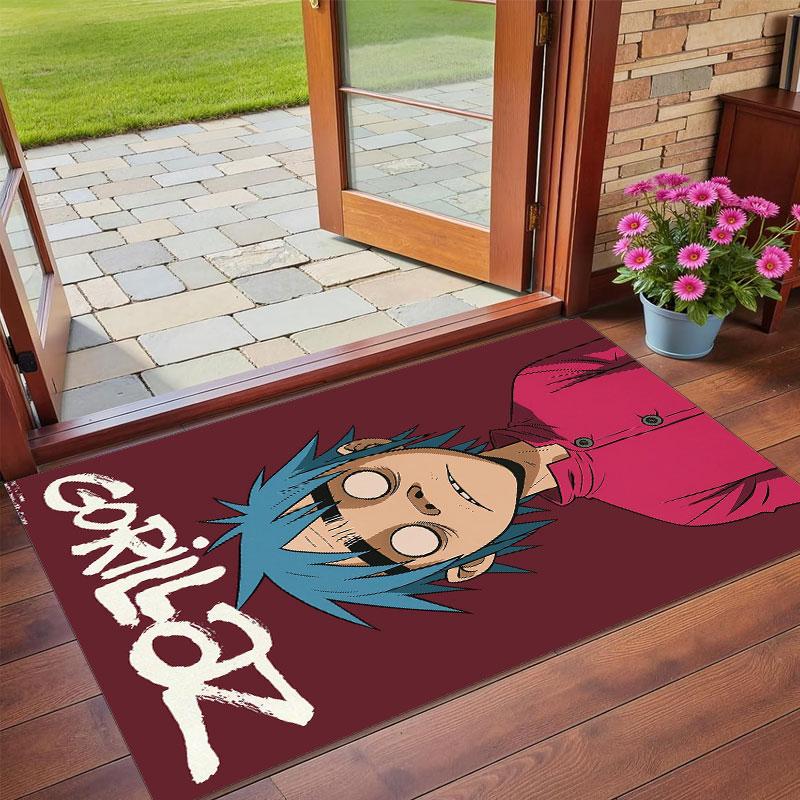 Crystal Velvet Rug Soft Non Slip Indoor Floor Mat Home DecorGorillaz