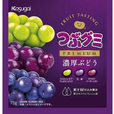Конфеты Kasugai Crush Gummi PREMIUM Thick Grapes 75 г Насыщенные ощущения от дегустации винограда. Насыщенные ощущения от дегустации винограда. Насыщенные ощущения от дегустации винограда.