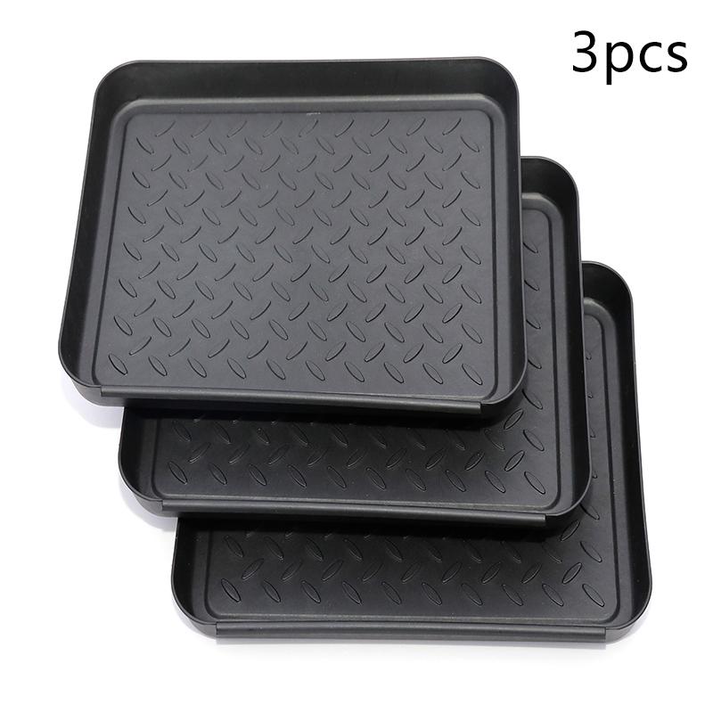 1/2/3Pcs Boot Tray Heavy Duty Shoe Mat Trays Car Shoes Storage Tray Dog Cat Bowl Mats Multifunctional Under Seat Container Box
