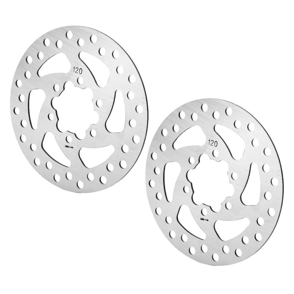 2PCS 6 Holes Bike Brake Disc Stainless Steel Mountain Bike Brake Disc Brake Upgrade Part