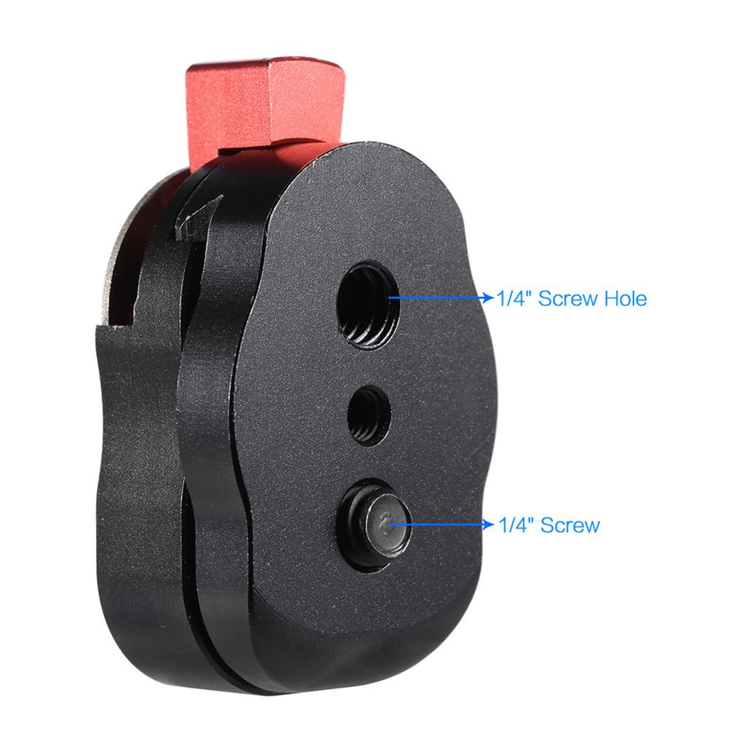 Mini Quick Release Plate for LCD Monitor Friction Aticulating Arm LED Light Camera Camcorder Rig
