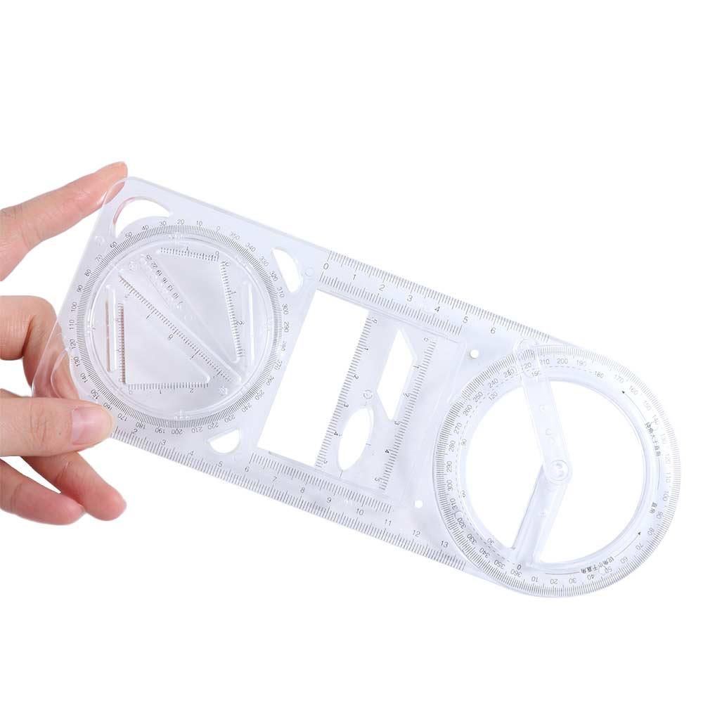 Multifunctional Geometry Ruler Ruler Straight Drawing Template Drawing Ruler Primary School