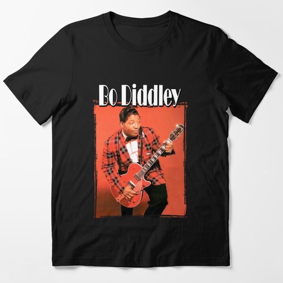 Bo Diddley collage T-shirt Black Unisex Tee All Sizes S-3XL Unisex T-Shirt