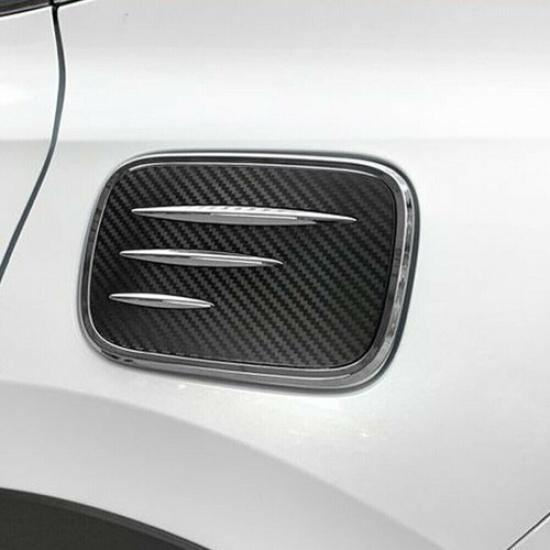 ABS Fuel Tank Cap Cover Trim Lid For Honda CRV CR-V 2017-2021 Carbon Fiber Style