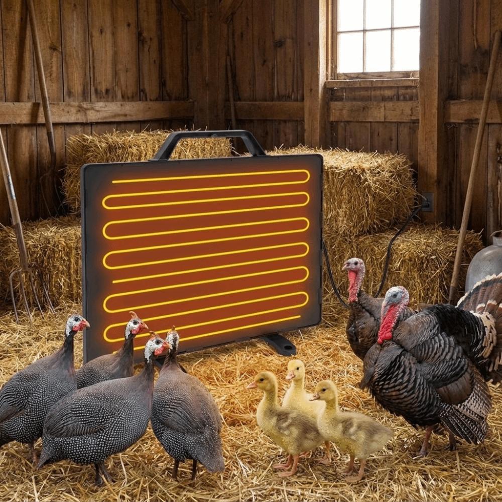 Automatic Poultry Heating Panel Quiet Brooder Heating Plate Warm Heating Pad Winter
