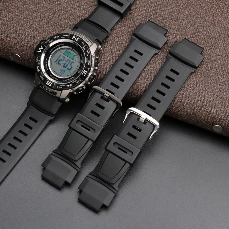 Ремешок для часов Casio PROTREK PRG-200/260/270/500/250G PRW-2500/5100//5000 PRW-2000 PRW-3500 Браслет на запястье Резиновый браслет