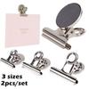 3Sizes Metal Round Fridge Magnetic Sticker Clip Fridge Wall Clamp Holder Whiteboard Magnet Tool