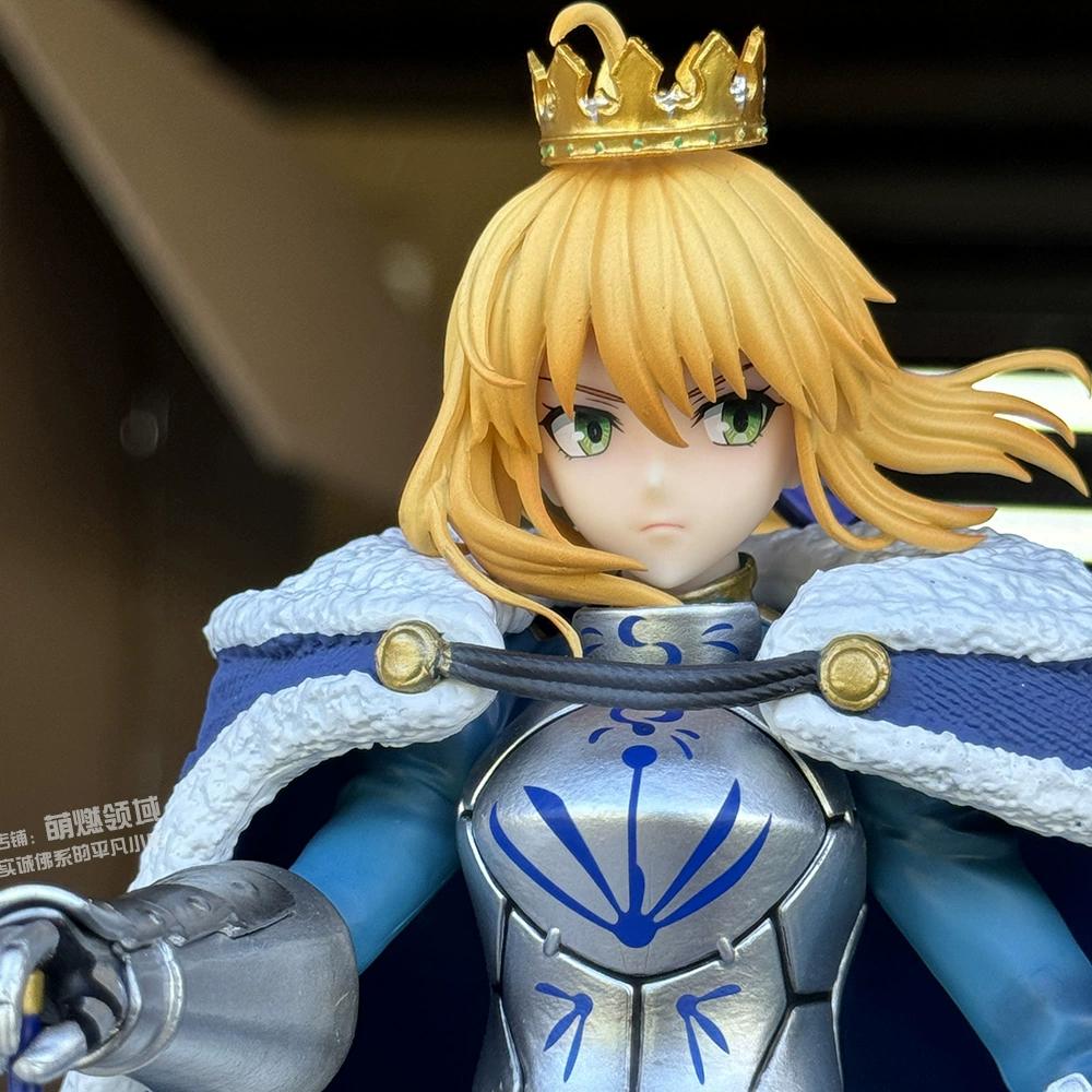 Фигурка Артории Пендрагон Saber Artoria Fate Grand Order Коллекционная Модель Плащ Доспехи Корона Для FGO Фанатов Настольное Украшение