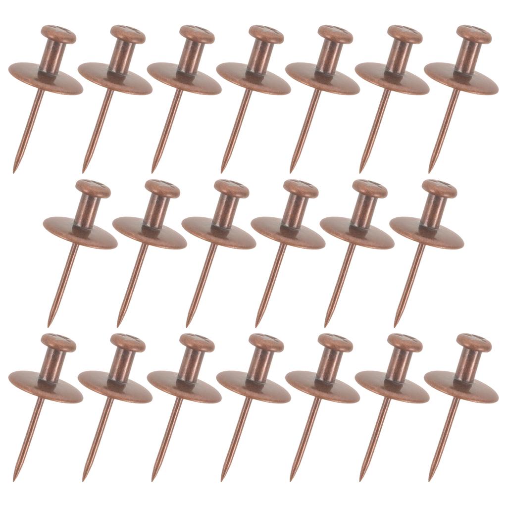20 шт. Цинковый сплав Сверхпрочные Кнопки-гвоздики Декоративные Гвозди для стен Подвески для картин Металлические Канцелярские кнопки Фурнитура Красная бронза