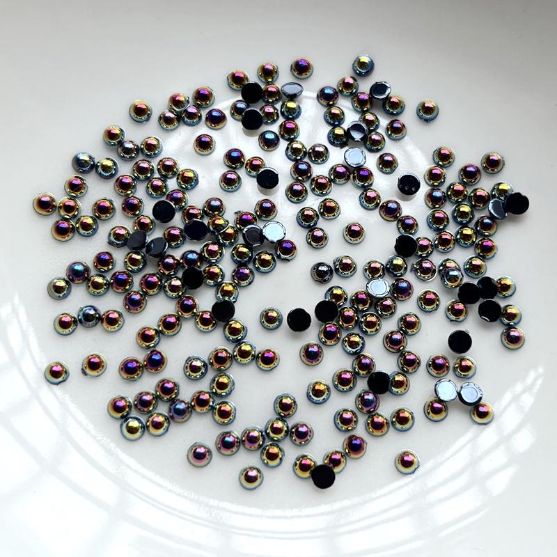 200 шт. красивые 3 мм смешанные полукруглые стразы для ногтей «сделай сам», декоративные аксессуары для изготовления ювелирных изделий