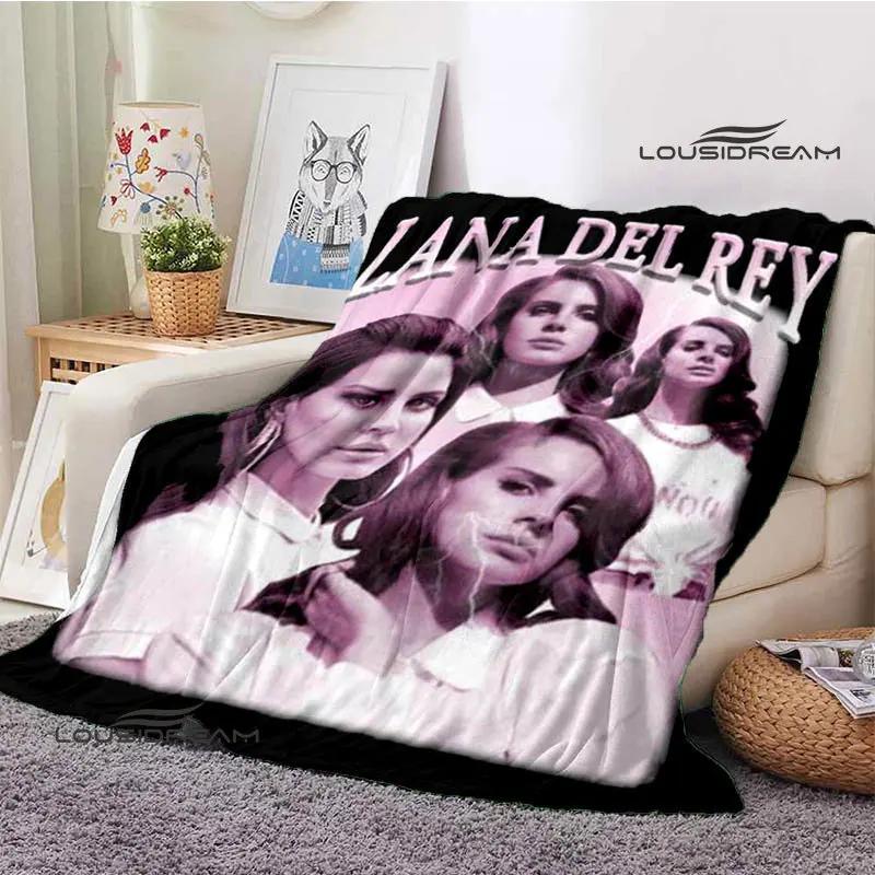 Lana Del Rey Retro Printing blanket Children's Warm Flange Home travel bed linings Birthday Gift
