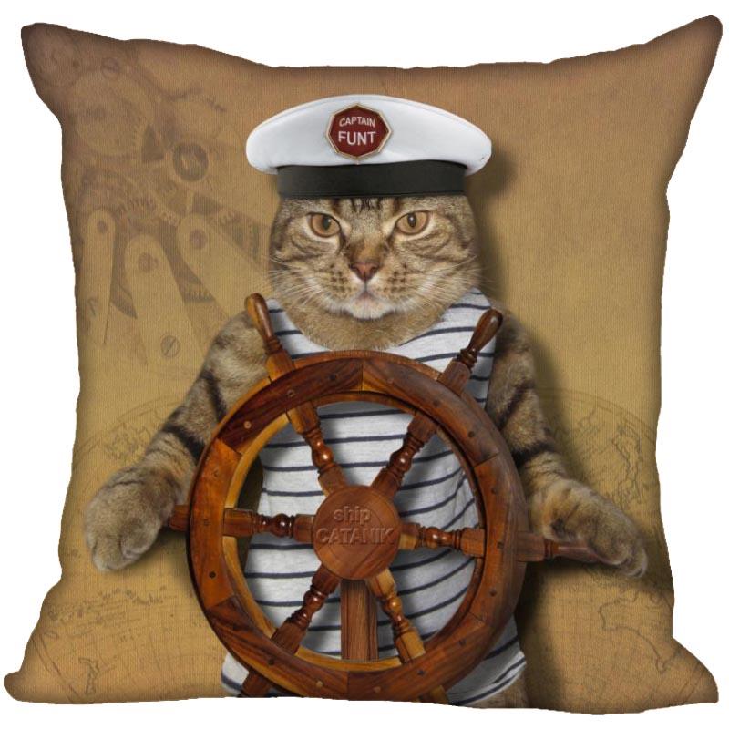 Спальня Домашний Офис Декор Наволочка Квадратная Забавный Кот Животное