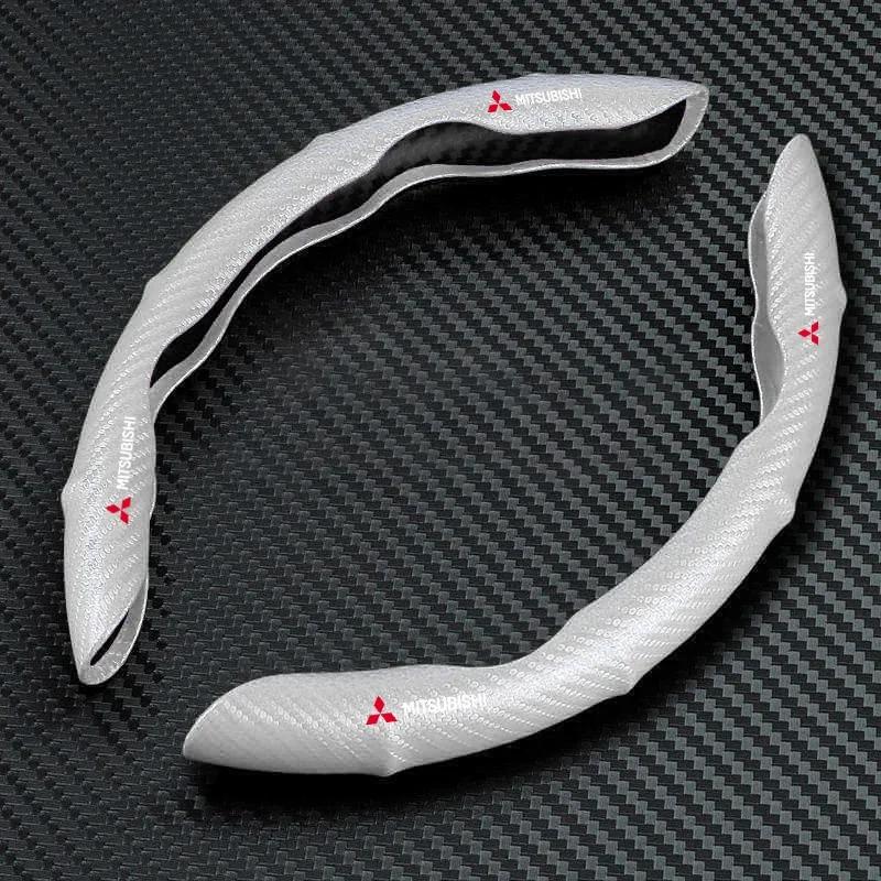 pdsh9 Car Steering Wheel Cover Carbon Fiber Sports Ultra-thin Non-slip Card Cover for Mitsubishi ASX Lancer Sport Attrage L200 Pajero