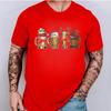 Funny Christmas Beer T-shirts Men Women Christmas Drinking T Shirt Short Sleeve Xmas Party Clothing Graphic T Shirts Streetwear