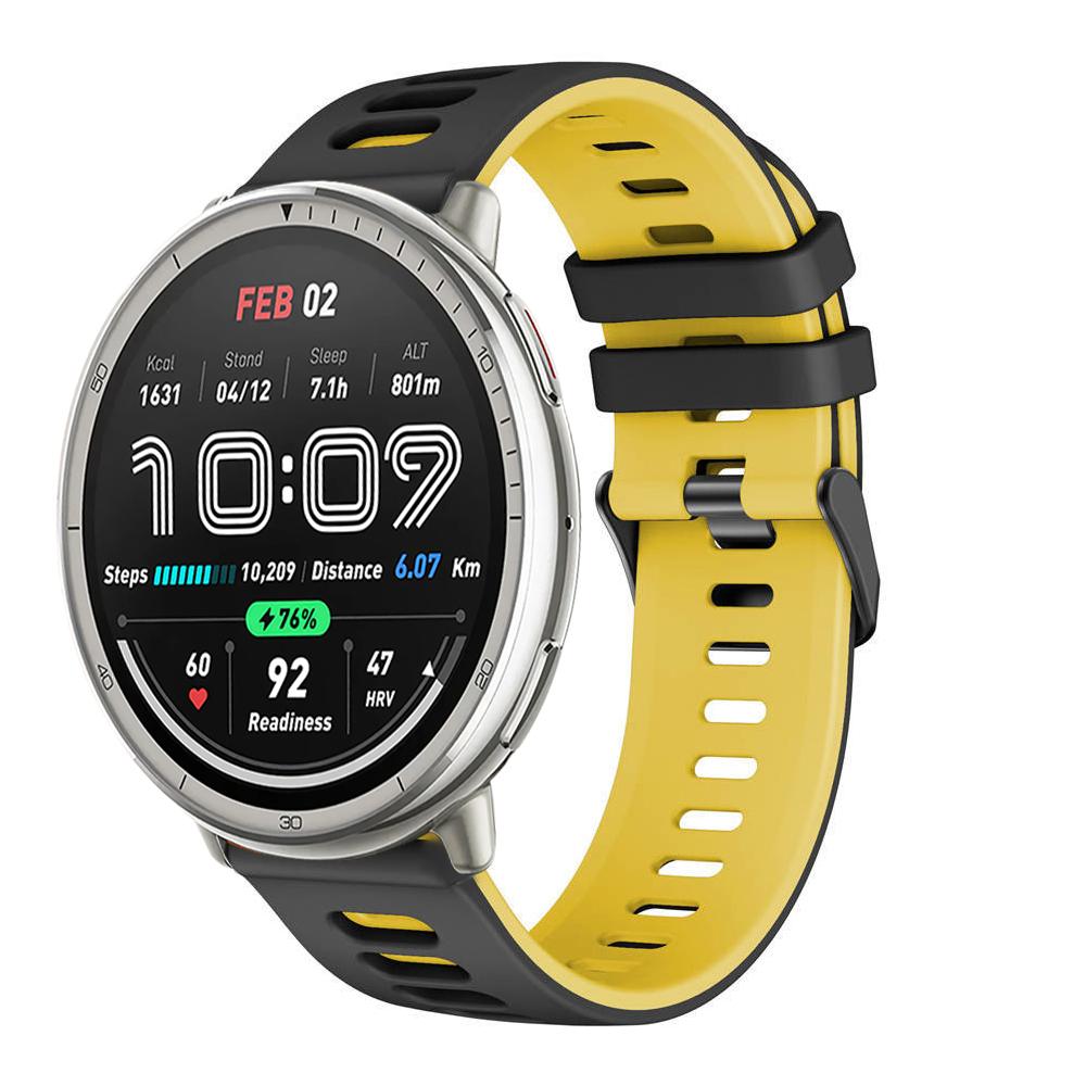 Силиконовый ремешок 20 мм 22 мм для Amazfit Active 2/GTS 4 mini 3 2 2e/Bip-U-lite Браслет для Amazfit GTR/Balance/Bip 5 6/Stratos Ремешок