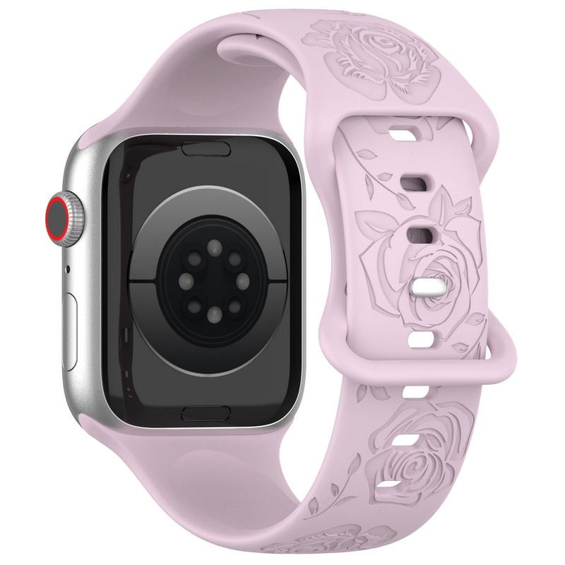 Мягкий силиконовый ремешок для часов 38/40/44/49 мм для Apple Watch 1/2/3/4/5/6/7/8/Se/9, ультра однотонный ремешок для часов с бабочкой, аксессуары, универсальный