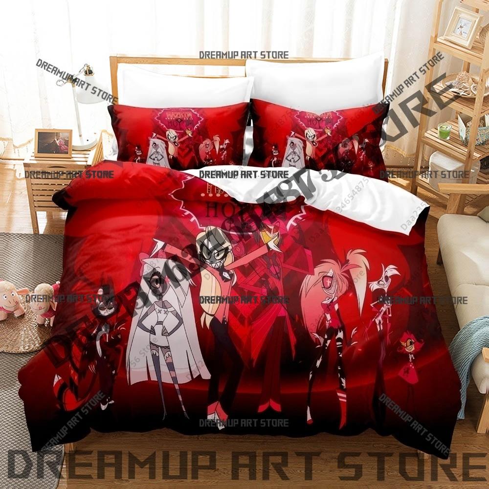 3D Печатный Комплект Постельного Белья Hazbinel The Vees для Мальчиков Девочек Пододеяльник Наволочка Размеры Twin Queen King Full Single Double