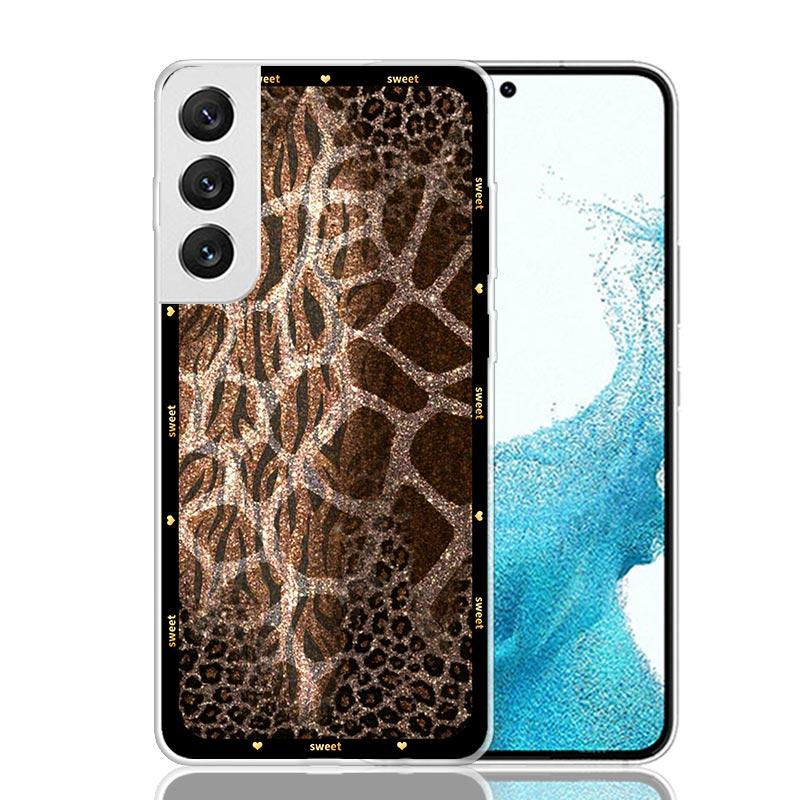 Чехол для телефона с леопардовым принтом для Samsung Galaxy S26 S25 Edge S24 S23 FE S22 Ultra S21 Plus S20 + Fundas Cover Coque Galaxy S2