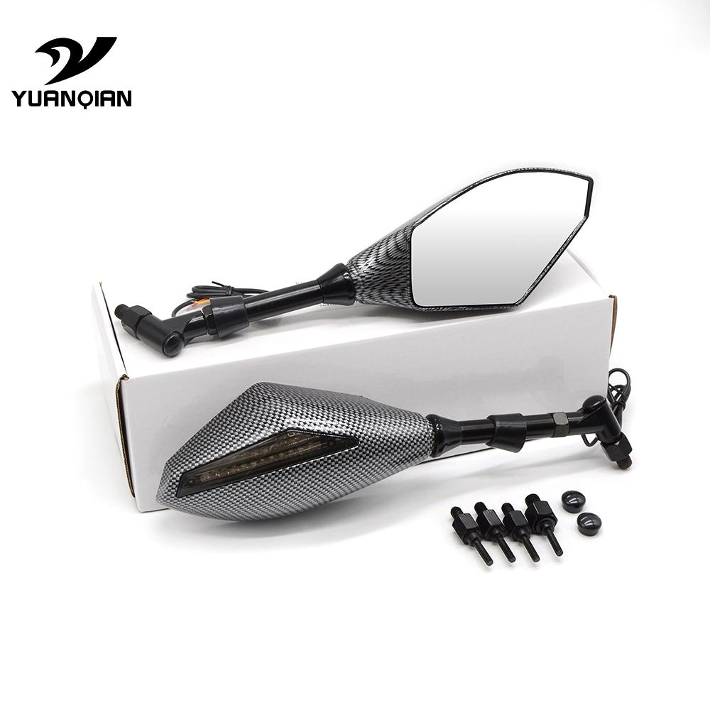 Универсальное мотоциклетное алюминиевое зеркало из АБС-пластика, боковое зеркало заднего вида для Yamaha YZF R1 R3 R6 R15 R25 R125