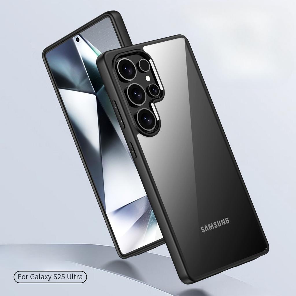 Подходит для чехла для мобильного телефона Samsung Galaxy S25 Ultra Новый S25 Прозрачный защитный чехол S25plu Противоударный