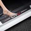 4 шт. Защита порога двери автомобиля Для аксессуаров CR-V Подходит для CRV Кожа из углеродного волокна Наклейка на порог двери, Декоративная наклейка на накладку порога двери для