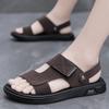Men's Casual Sandals Summer Outdoor Waterproof Anti Slip Soft Sole Breathable Beach Shoes Fashion Dual-purpose Driving Slippers