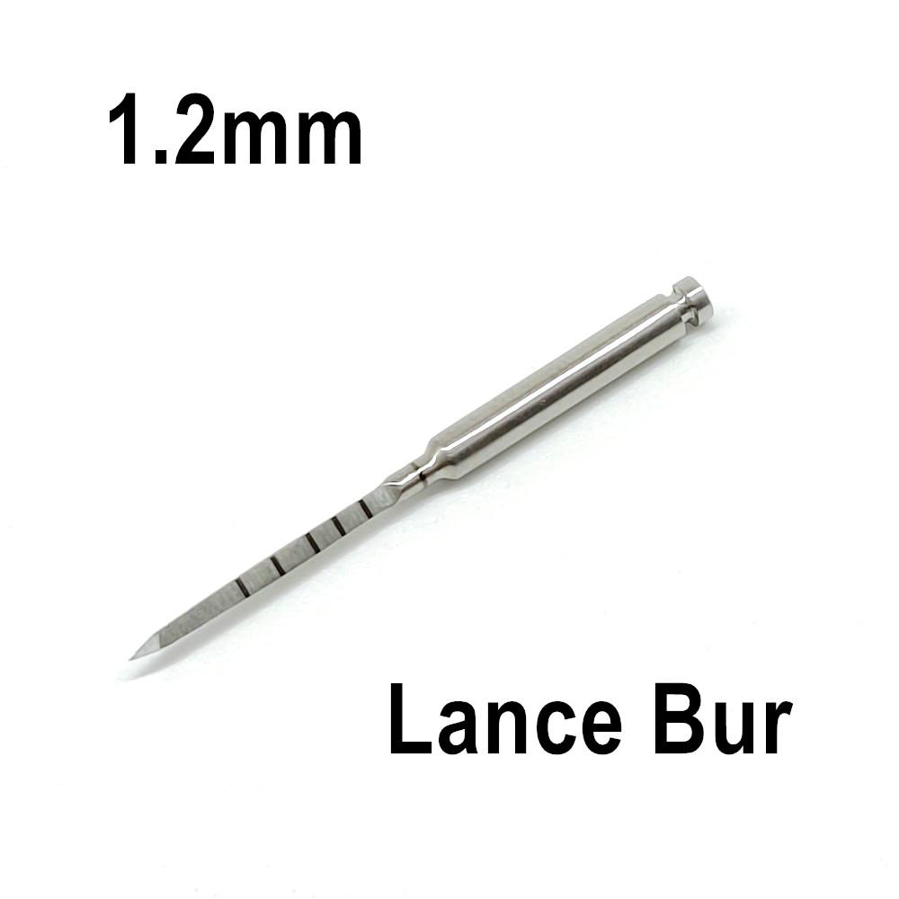 Лопата для зубных имплантатов, пилотная маркировочная копья, хирургическая дрель, инструменты для стоматолога 1,5 мм + 1,2 мм