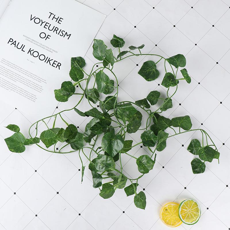 2,4 м искусственная лоза, зеленые растения, листья, висячий декор, ротанг, лиана, настенные листья