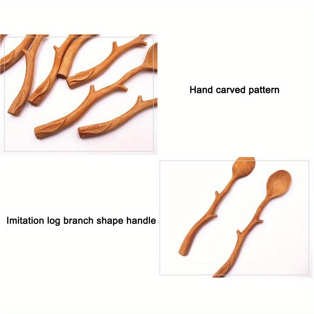 1PC Artisan Branch Design, Long Handle Coffee Stirrer, Durable & Stylish Tableware Addition