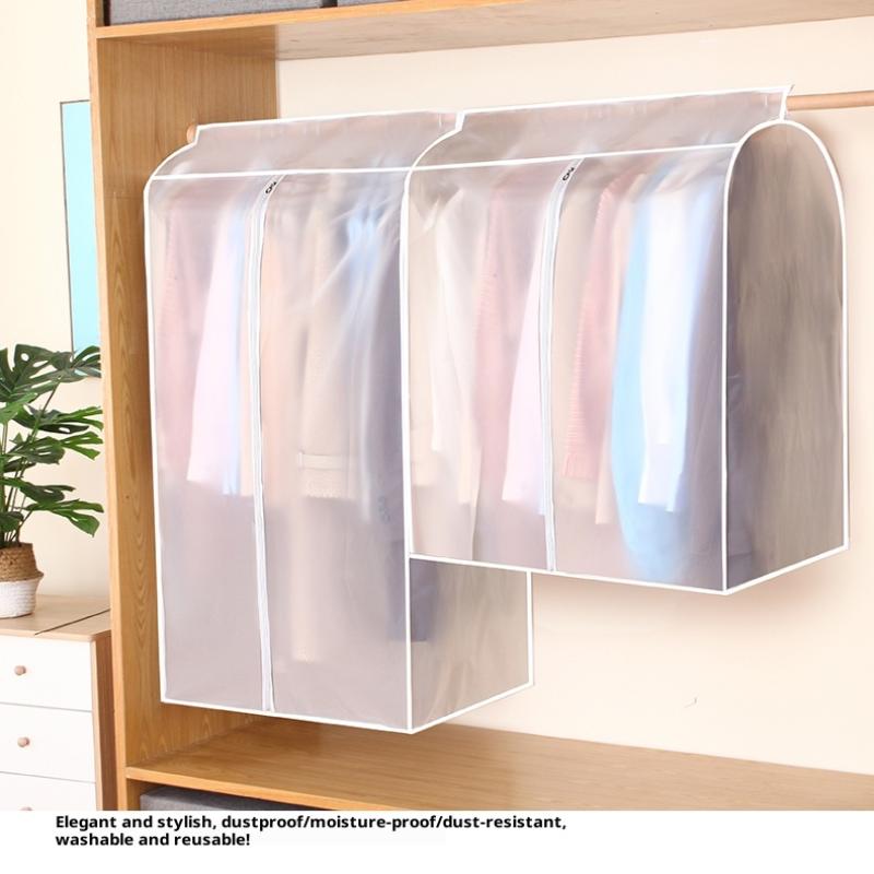 Пылезащитный чехол для одежды большой вместимости, подвесной чехол для хранения одежды, платья, костюма, пальто, с утолщением